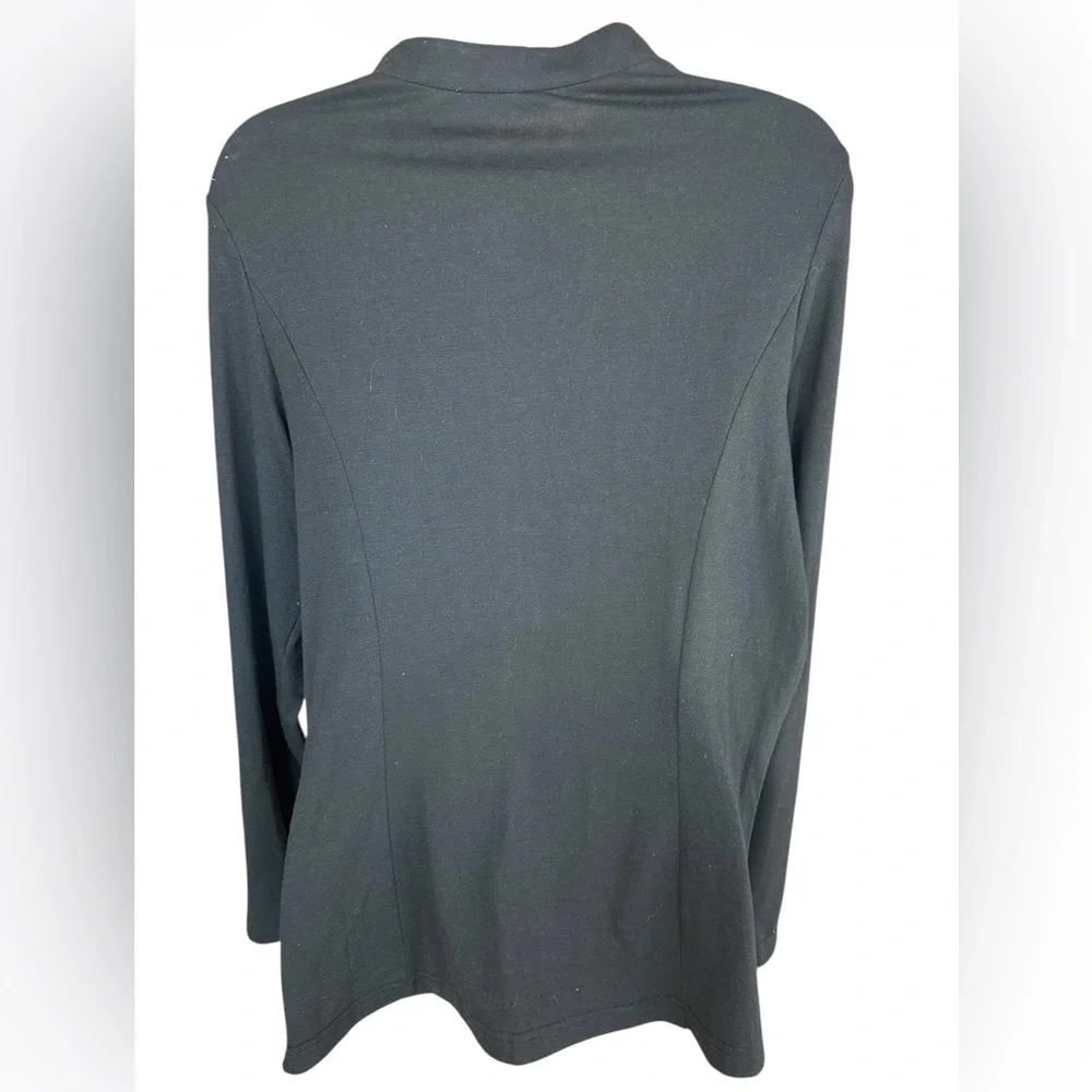 NWOT Deyeek Women’s Black Long Sleeve Zip Up Post Op Shirt w/ Drain Pockets M - Picture 6 of 12
